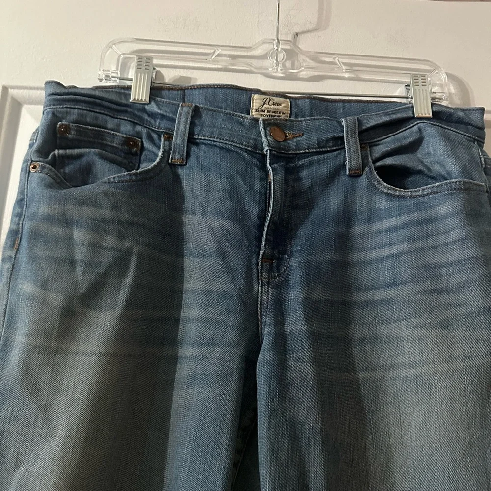 J. Crew Trademark‎ Slim Broken Boyfriend JeansDistressed. Size 30.